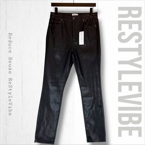 PISTOLA Women’s Size 28 Pants Vegan Leather Aline High Rise Skinny Style Fit NWT